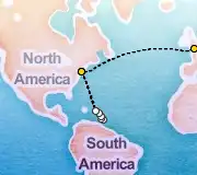 21 Night New York to London cruise