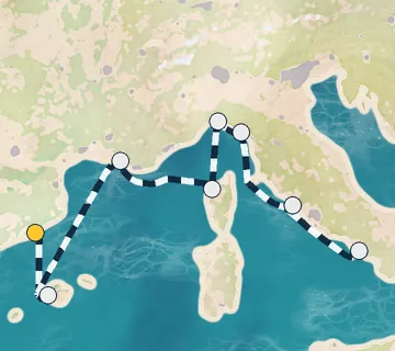 7 Night Barcelona to Naples cruise
