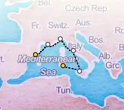 5 Night Cagliari to Barcelona cruise