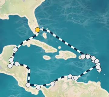 27 Night Fort Lauderdale to Fort Lauderdale cruise
