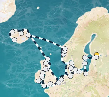 42 Night Helsinki to Copenhagen cruise