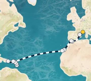 20 Night Marseille to Santo Domingo cruise