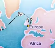 22 Night London to New York cruise