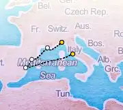 5 Night Rome to Portofino cruise