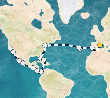 37 Night Barcelona to San Francisco cruise