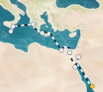 13 Night Jeddah to Valletta cruise