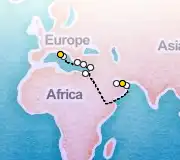 20 Night Rome to Dubai cruise
