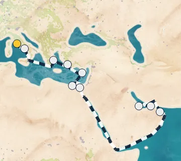 20 Night Rome to Dubai cruise