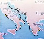 14 Night Rome to Athens cruise