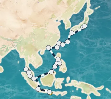 33 Night Bali to Tokyo cruise