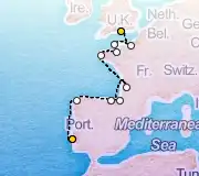 12 Night London to Lisbon cruise