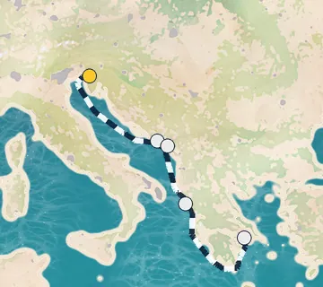 7 Night Trieste to Athens cruise