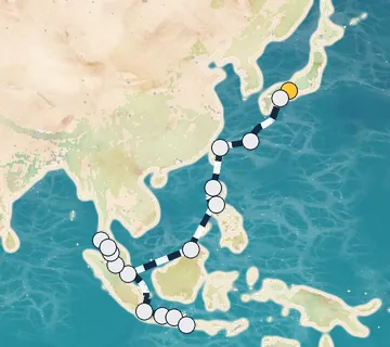 25 Night Kobe to Bali cruise
