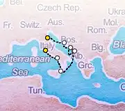 7 Night Ravenna to Rome cruise