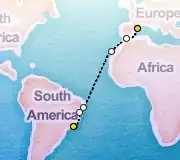 16 Night Rio to Barcelona cruise