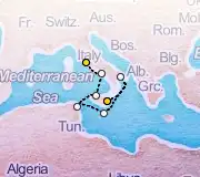 6 Night Catania to Rome cruise