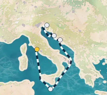 7 Night Rome to Trieste cruise