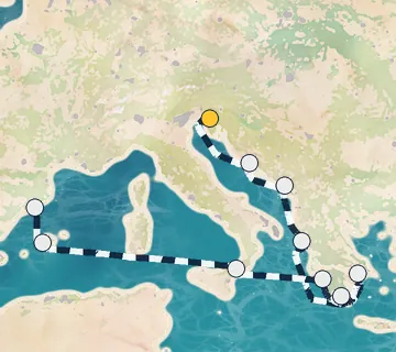 10 Night Trieste to Barcelona cruise
