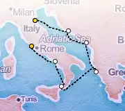 7 Night Ravenna to Rome cruise