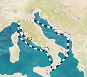 10 Night Rome to Ravenna cruise
