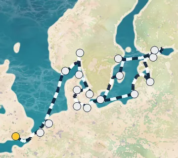 21 Night London to Copenhagen cruise