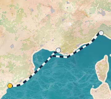 2 Night Tarragona to Portofino cruise