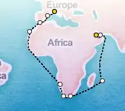 36 Night Doha to Portofino cruise