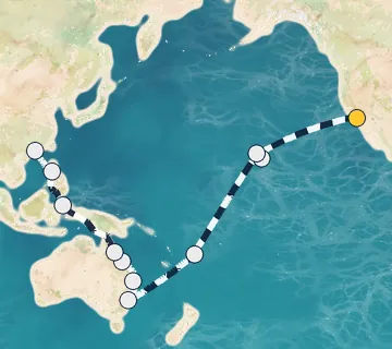 36 Night Los Angeles to Hong Kong cruise
