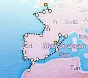22 Night Barcelona to London cruise