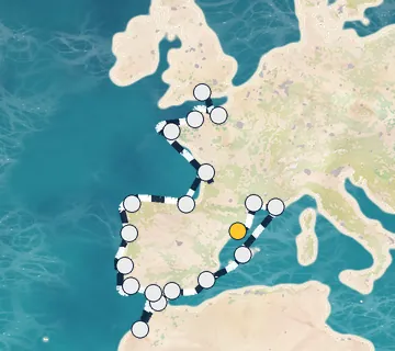 22 Night Barcelona to London cruise