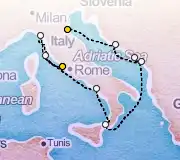 10 Night Rome to Ravenna cruise