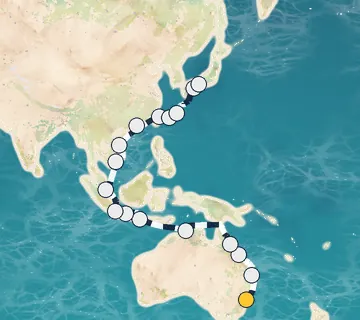 34 Night Sydney, Australia to Kobe cruise