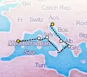 6 Night Tarragona to Trieste cruise