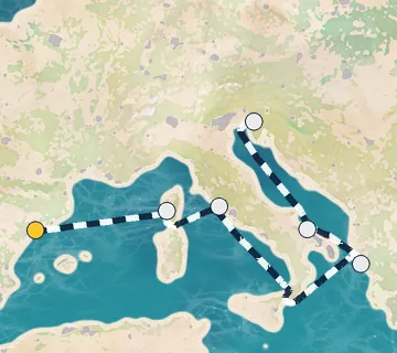 6 Night Tarragona to Trieste cruise