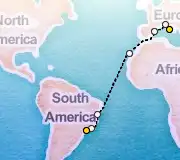 17 Night Rome to Sao Paolo cruise