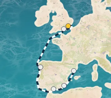 7 Night Tilbury to Barcelona cruise