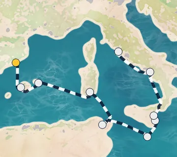 11 Night Barcelona to Rome cruise