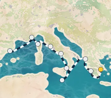 11 Night Athens to Barcelona cruise