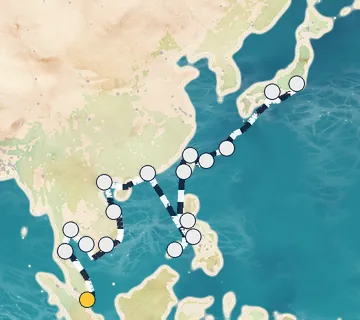 28 Night Singapore to Tokyo cruise