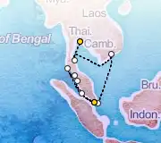 11 Night Bangkok to Singapore cruise