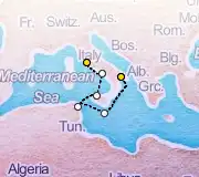 5 Night Tarragona to Rome cruise