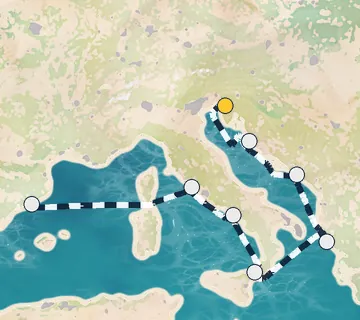 10 Night Trieste to Barcelona cruise