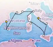 10 Night Barcelona to Rome cruise