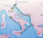 7 Night Rome to Ravenna cruise