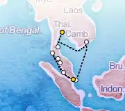 12 Night Singapore to Bangkok cruise