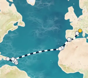 23 Night Marseille to Pointe-a-Pitre cruise