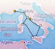 6 Night Monte Carlo to Rome cruise