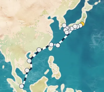 26 Night Tokyo to Singapore cruise