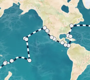 88 Night Barcelona to Hong Kong cruise