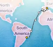 21 Night Sao Paolo to Barcelona cruise